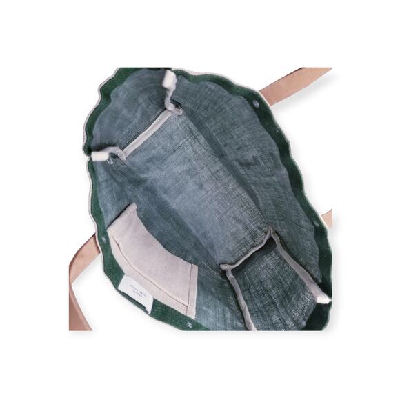 Apolis East West Original Petite Market Bag Green Jute XXV 25 Global Citizen - Picture 7 of 7